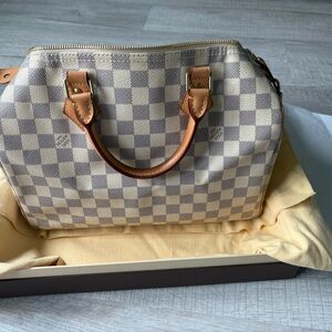 Louis Vuitton Speedy 30 Damier Azur